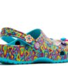 Lisa Frank x Classic Clog Kids „Digital Aqua Multi Hearts“ Lisa Frank x Classic Clog Kids „Digital Aqua Multi Hearts“