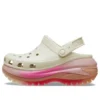 Mega Crush Color Dip Clog „Weiß-Rosa“