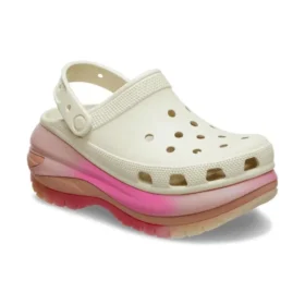 Mega Crush Color Dip Clog „Weiß-Rosa“