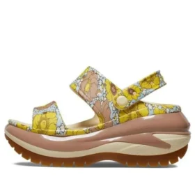 Mega Crush Retro Floral Sandalen „Vanilla Cork“