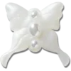 Meta Jelly White Butterfly Jibbitz™-Anstecker Meta Jelly White Butterfly Jibbitz™-Anstecker
