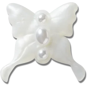 Meta Jelly White Butterfly Jibbitz™-Anstecker