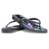 Miami Flip-Flops mit runder Zehenpartie und dunklem Blumenmuster Miami Flip-Flops mit runder Zehenpartie und dunklem Blumenmuster
