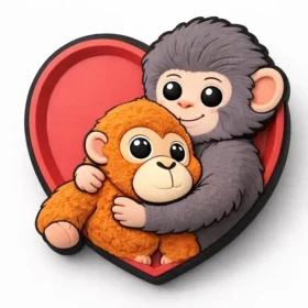 „Monkey Love“-Jibbitz-Anstecker