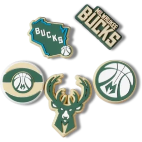 NBA Milwaukee Bucks 5er-Pack Jibbitz-Anstecker