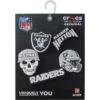 NFL Las Vegas Raiders 5er-Pack Jibbitz-Schuhanhänger NFL Las Vegas Raiders 5er-Pack Jibbitz-Schuhanhänger