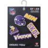 NFL Minnesota Vikings 5er-Pack Jibbitz-Schuhanhänger NFL Minnesota Vikings 5er-Pack Jibbitz-Schuhanhänger