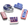 NFL New York Giants 5er-Pack Jibbitz-Schuhanhänger NFL New York Giants 5er-Pack Jibbitz-Schuhanhänger