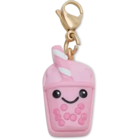 Niedlicher rosa Boba-Anhänger – Jibbitz-Schuhanhänger