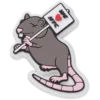 „Nyc Rats Run the City“ Jibbitz-Anstecker „Nyc Rats Run the City“ Jibbitz-Anstecker