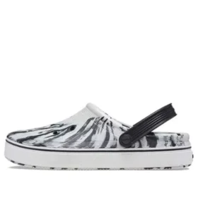 Off Court Clogs „Marble White Black“