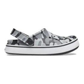 Off Court Printed Clogs „Grey Black White“