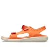 Orangefarbene Sandalen