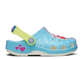 Peppa Pig x Classic Clog für Kleinkinder „Blue Pink Gradient“