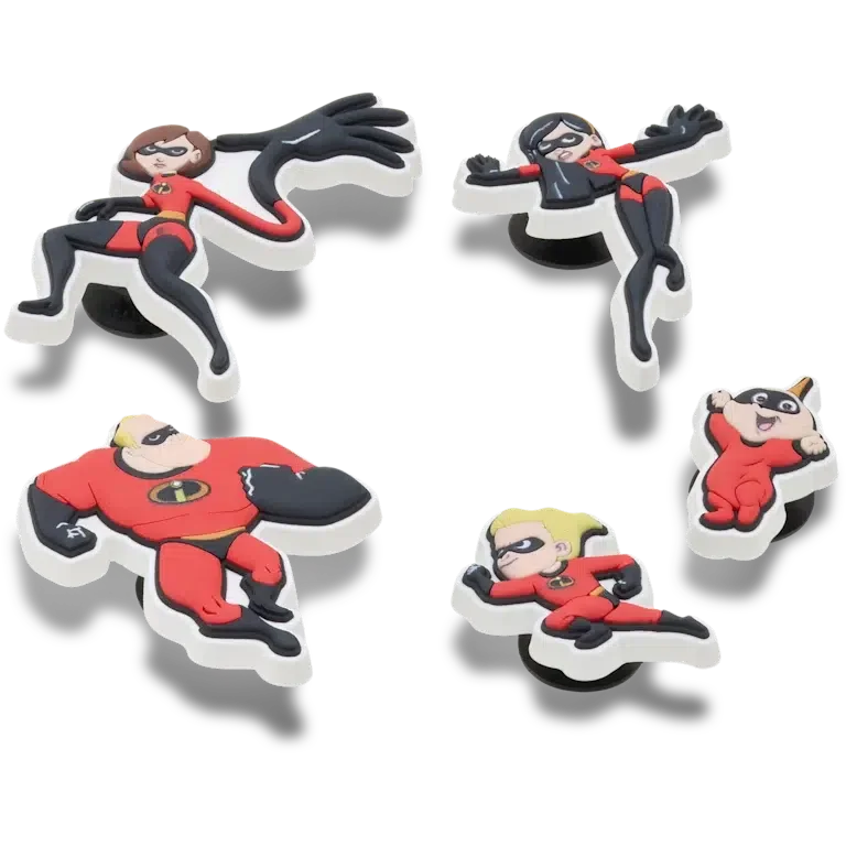 Pixar „Die Unglaublichen“ 5er-Pack Jibbitz-Anstecker Pixar „Die Unglaublichen“ 5er-Pack Jibbitz-Anstecker