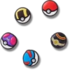 Poke Ball 5er-Pack Jibbitz-Anstecker