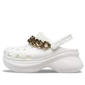 Retro-Ketten-Sandalen in Weißgold „White Gold“