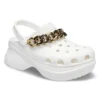 Retro-Ketten-Sandalen in Weißgold „White Gold“