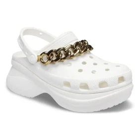 Retro-Ketten-Sandalen in Weißgold „White Gold“