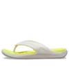 Reviva Stylish Zehentrenner mit rundem Zehenbereich „White Yellow“
