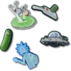 Rick and Morty 5er-Pack Jibbitz-Anstecker