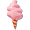 Rosa „Cotton Candy“ Jibbitz-Anstecker