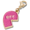 Rosa Glitter-BFF-Anhänger (links) Jibbitz-Schuhanhänger Rosa Glitter-BFF-Anhänger (links) Jibbitz-Schuhanhänger