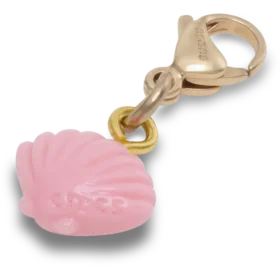 Rosa Muschel-Anhänger Jibbitz-Anstecker