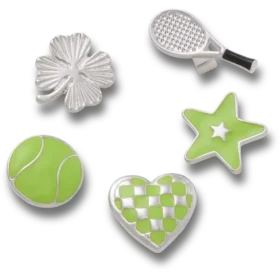 Sandal C-Anhänger „Lucky Sport“, 5er-Pack Jibbitz-Anstecker