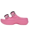Saturday Plateau-Sandale mit getauchter Schnalle „Pink Lemonade“
