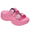 Saturday Plateau-Sandale mit getauchter Schnalle „Pink Lemonade“