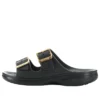 Saturday Sandale mit Metallschnalle „Black“