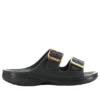Saturday Sandale mit Metallschnalle „Black“
