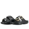Saturday Sandale mit Metallschnalle „Black“