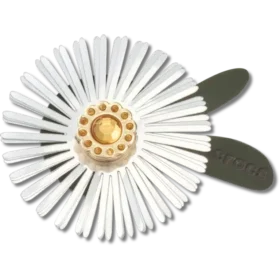 Silberne Jibbitz-Anstecker mit Paillettenblume