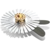 Silberne Jibbitz-Anstecker mit Paillettenblume