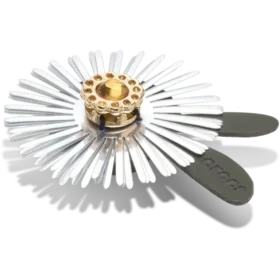 Silberne Jibbitz-Anstecker mit Paillettenblume