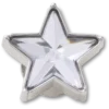 Silberner Edelstein-Glitzerstern Jibbitz™-Anstecker