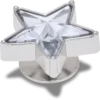 Silberner Edelstein-Glitzerstern Jibbitz™-Anstecker