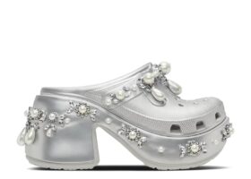 Simone Rocha x Siren Spiked Clog „Metallic Silver“