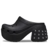 Siren Clogs mit Nieten „Black“