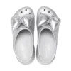 Siren Metallic Bow Clogs „Silver“