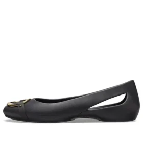 Sloane Embellished Flache Schuhe „Black Gold“