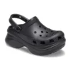 Small Whale Retro Crocs Sandalen mit dicker Sohle, schwarz