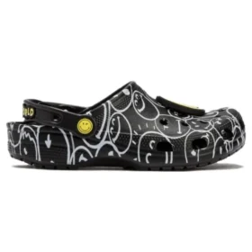 Smiley World Classic Clogs „Schwarz Weiß Gelb“