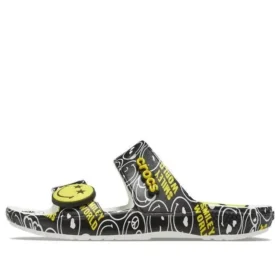 SmileyWorld x Classic Sandal „Schwarz-Weiß“