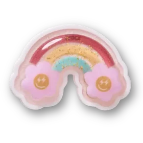 Squish-gefüllte Jibbitz-Anstecker „Daisy Rainbow“