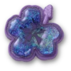 Squish Purple Hibiscus Jibbitz™-Anstecker