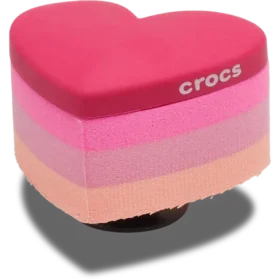 Stacked Pink Heart Jibbitz™-Anstecker