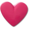 Stacked Pink Heart Jibbitz™-Anstecker